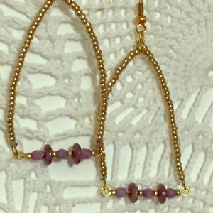 Purple Swing Earrings